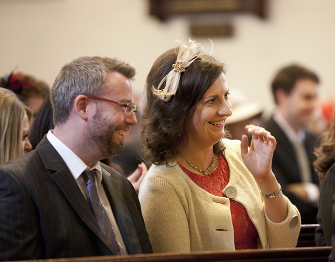 wedding guests church ceremony